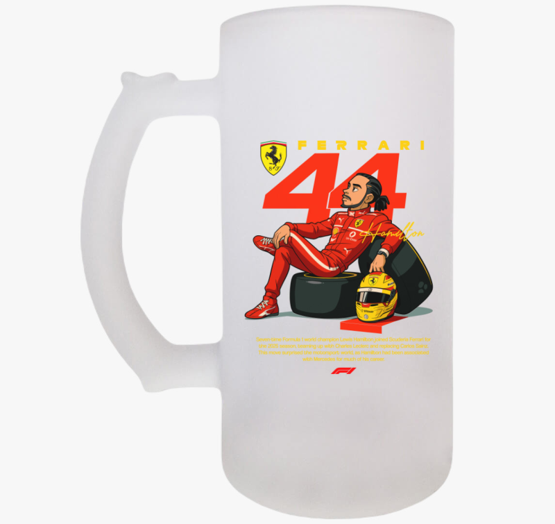 Lewis Hamilton Ferrari Rajz söröskorsó