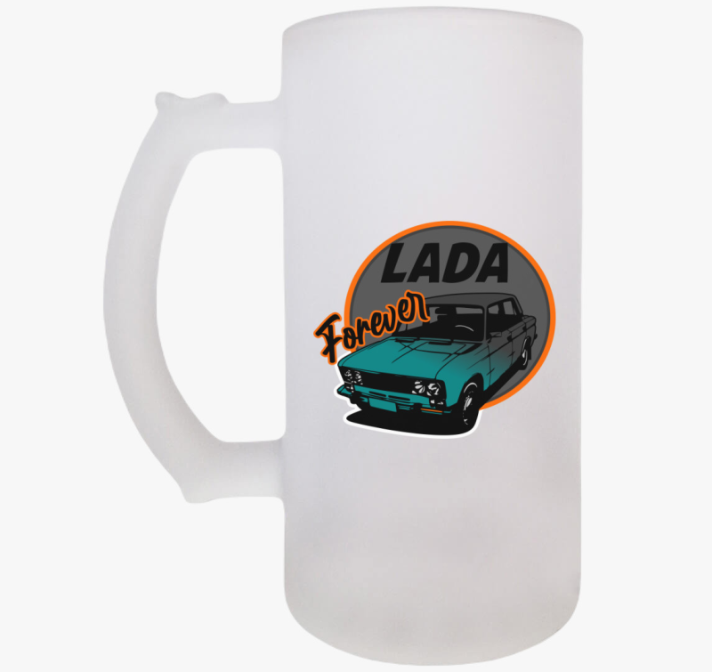 Lada szerelmeseinek mintás söröskorsó