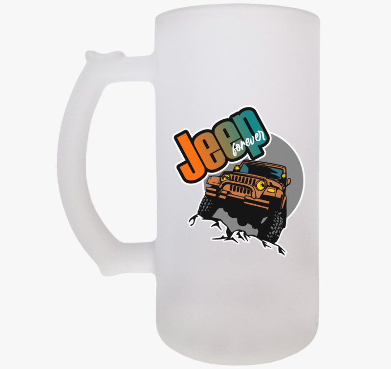 Jeep forever mintás söröskorsó