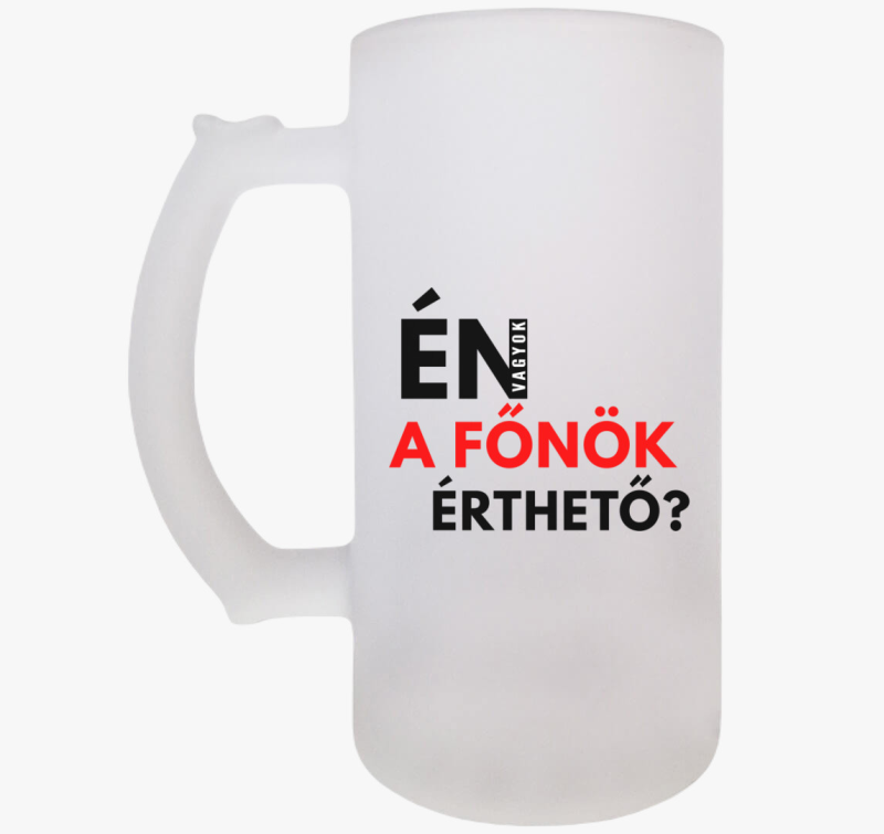 Én vagyok a főnök v2 söröskorsó