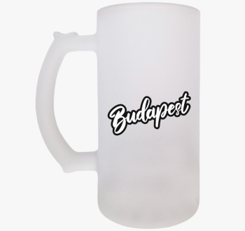 Budapest felirat sör