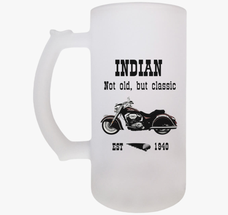 Klasszikus Indián Motor söröskorsó