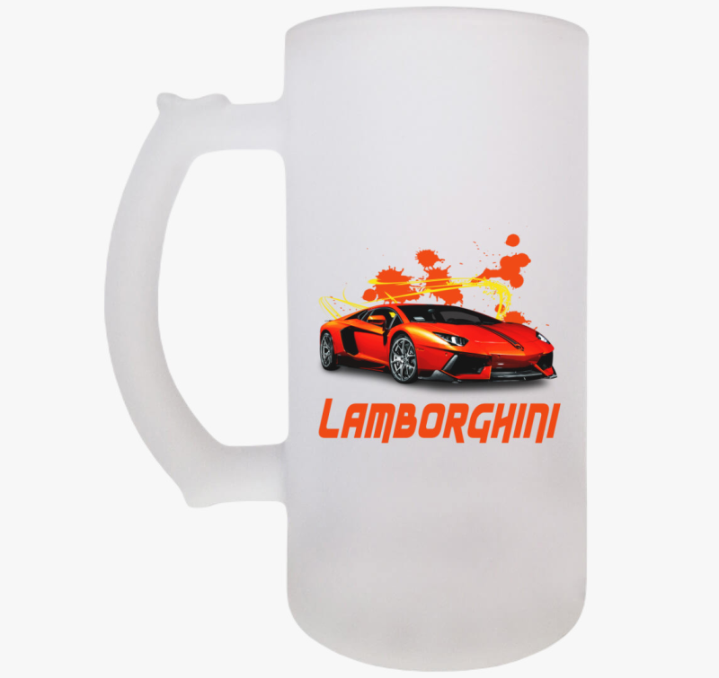 Orange Lamborghini söröskorsó
