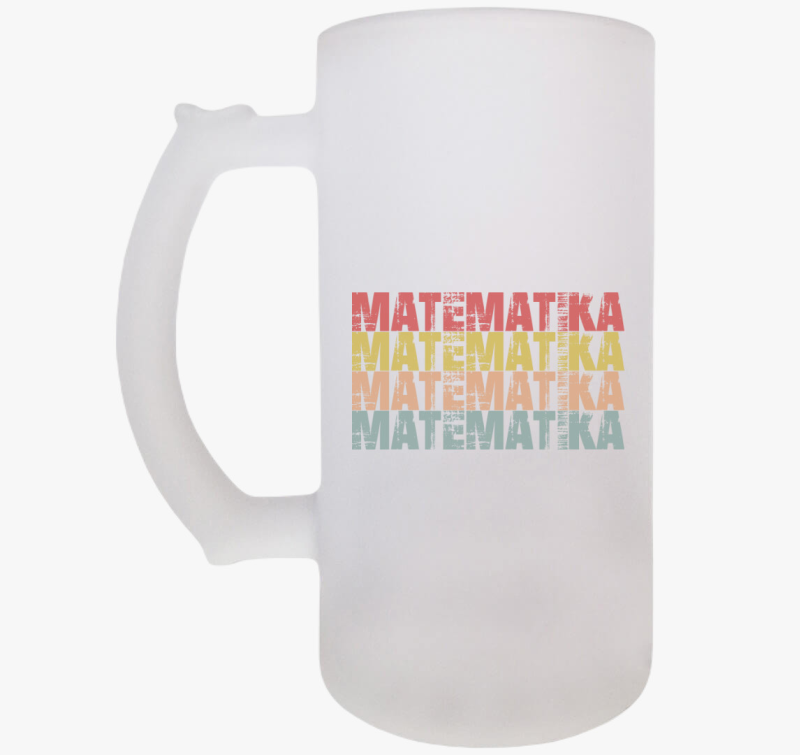 Matematika feliratos söröskorsó