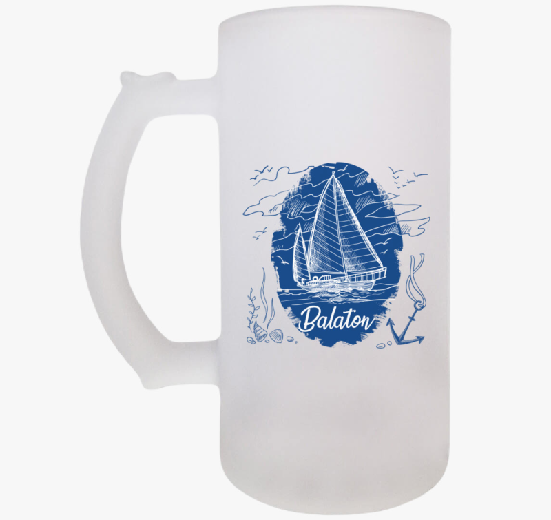 Balaton vitorlás söröskorsó