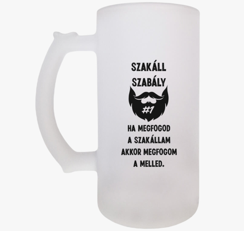 Szakáll szabály söröskorsó