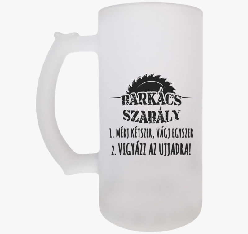 Barkács szabály söröskorsó