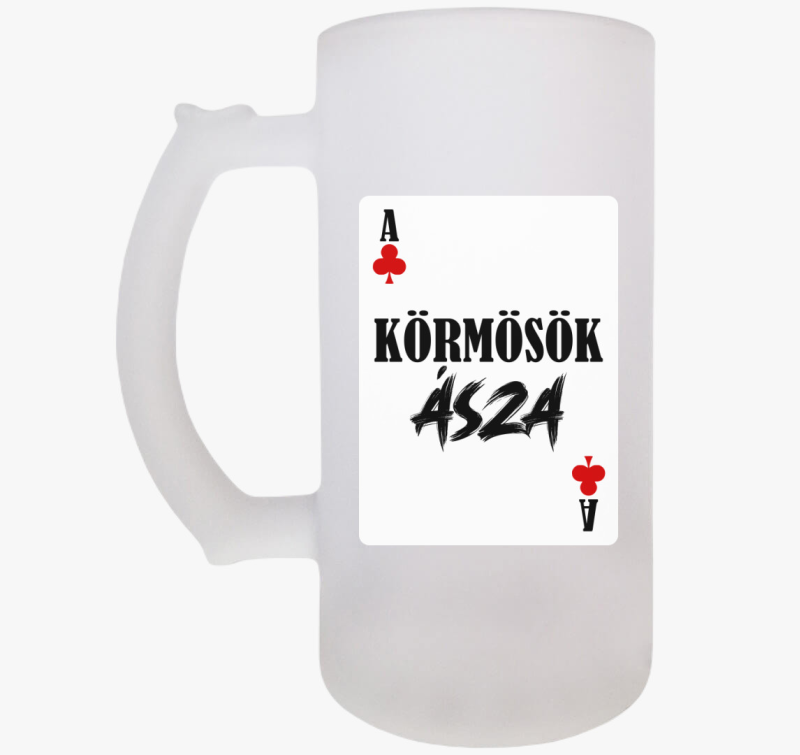Körmösök ásza kártyás söröskorsó