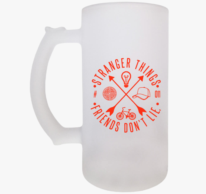 Stranger Things Friends don't lie art söröskorsó