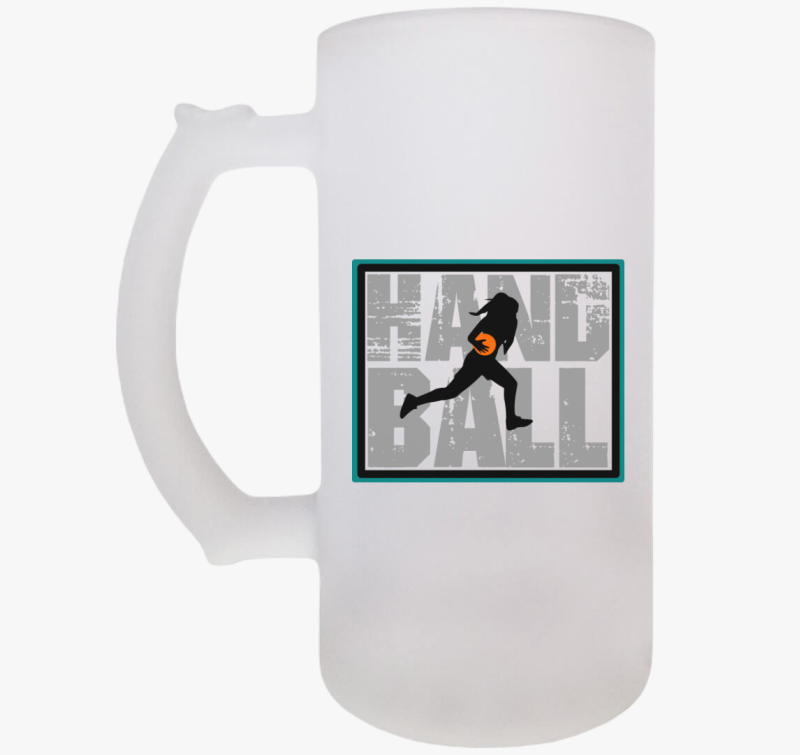 Handball feliratos lányos söröskorsó