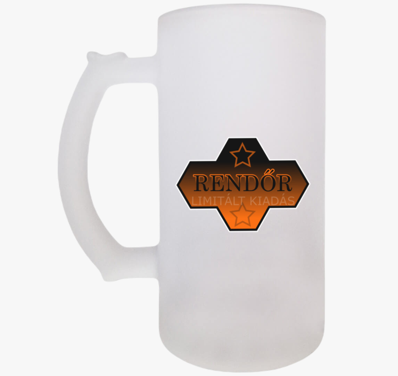 Limitált kiadású rendőr söröskorsó