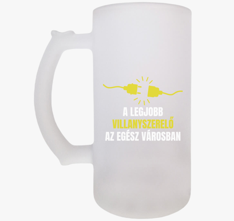 A legjobb villanyszerelő az egész városban söröskorsó