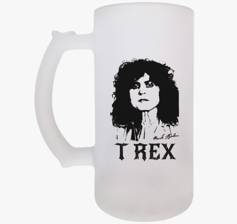 T-REX  Marc Bolan portré rajz söröskorsó