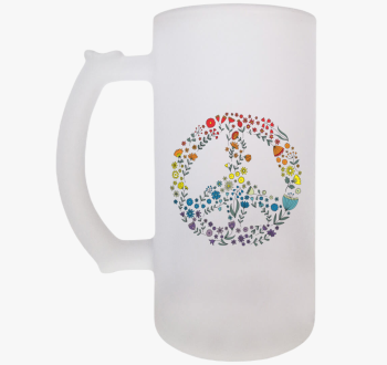 Békejel virágokból -...