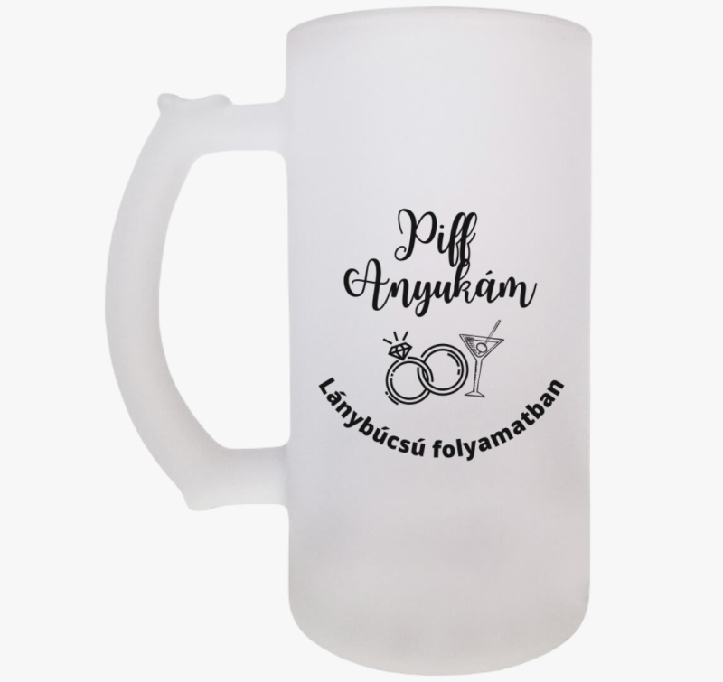 Lánybúcsú folyamatban söröskorsó