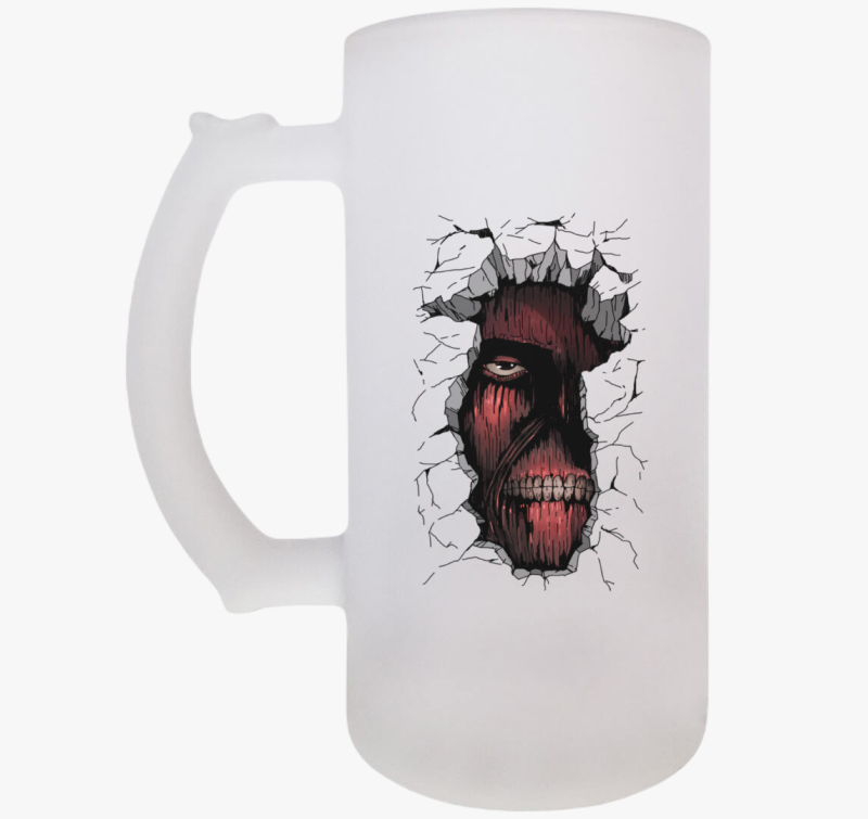 Attack on Titan - Titán a falban színes söröskorsó