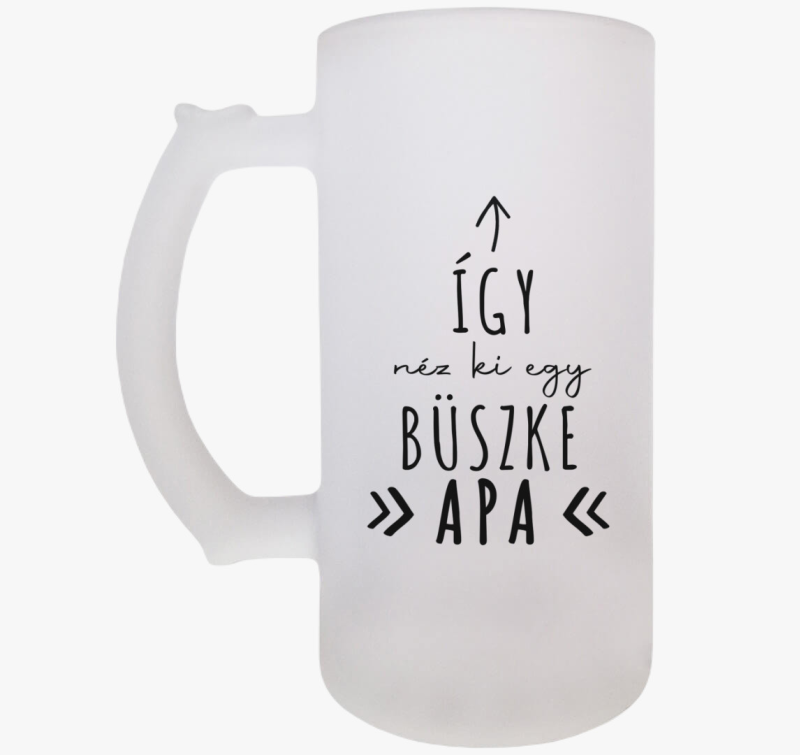 Így néz ki egy büszke apa söröskorsó