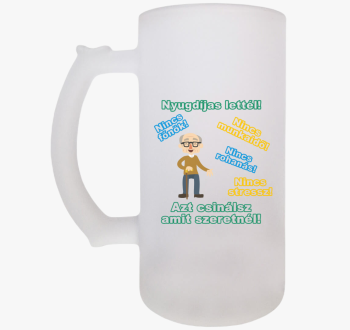 Nyugdíjas lettél sör...