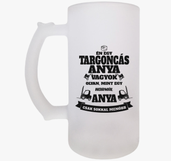 Targoncás anya sörös