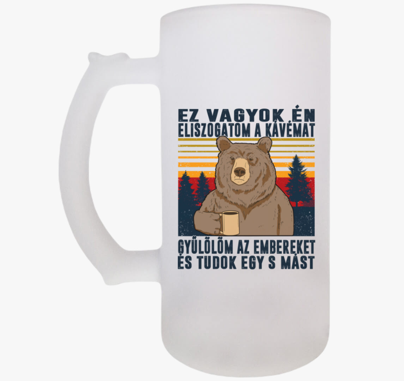 Kiégett medve söröskorsó