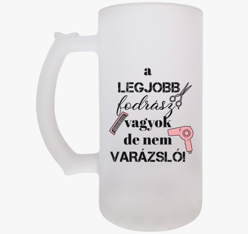 Fodrász vagyok, nem varázsló söröskorsó (női)
