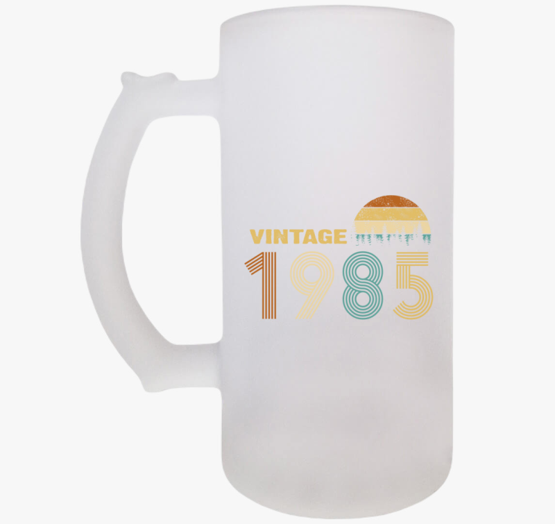 Vintage születésnapos söröskorsó