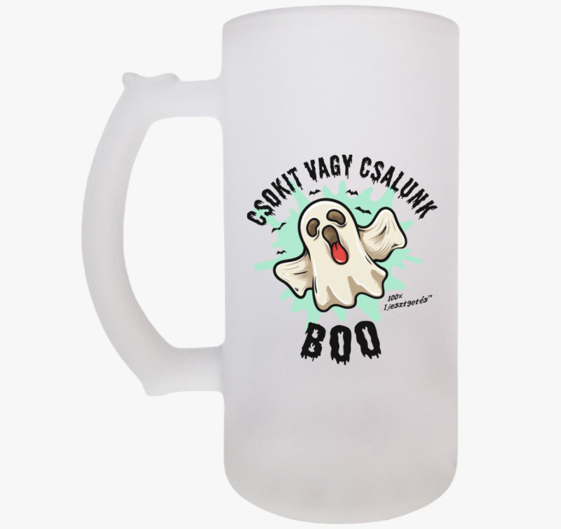 Csokit vagy csalunk halloweeni söröskorsó
