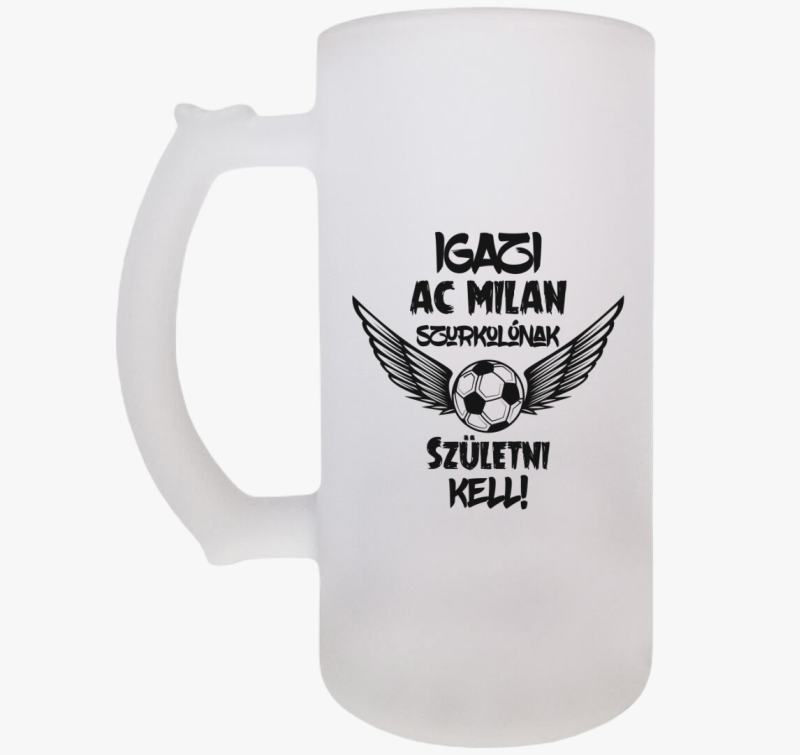 AC Milan szurkoló söröskorsó