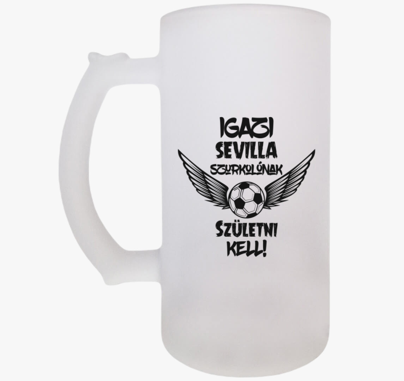 Sevilla fc szurkoló söröskorsó