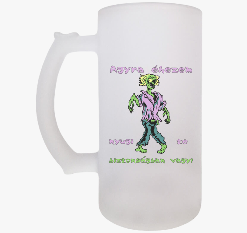 Agyra éhes zombi halloweeni söröskorsó