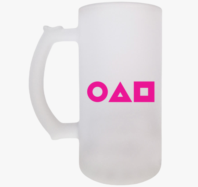 Squid Game szimbólumok söröskorsó