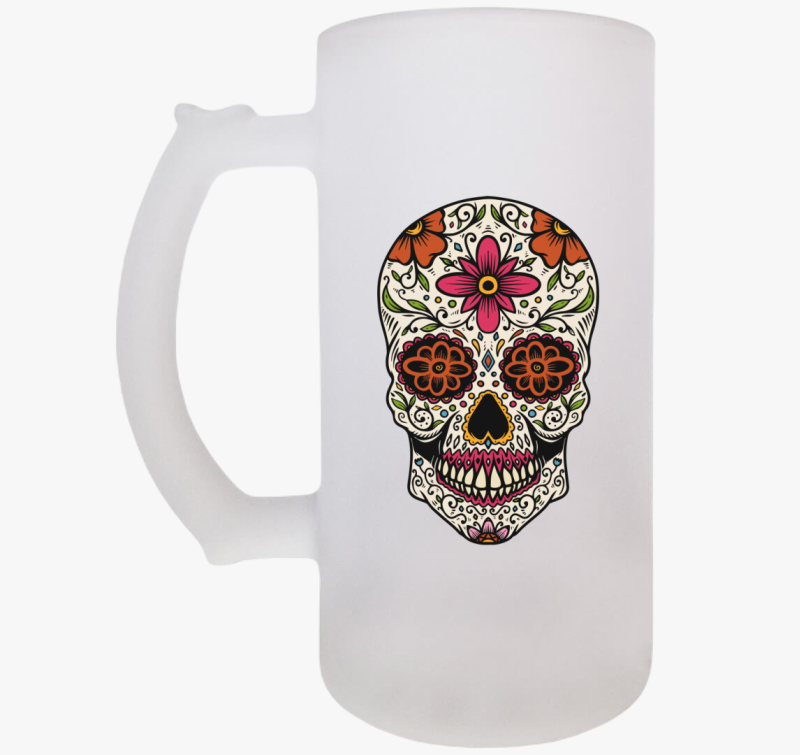 Halloween Calavera koponya söröskorsó