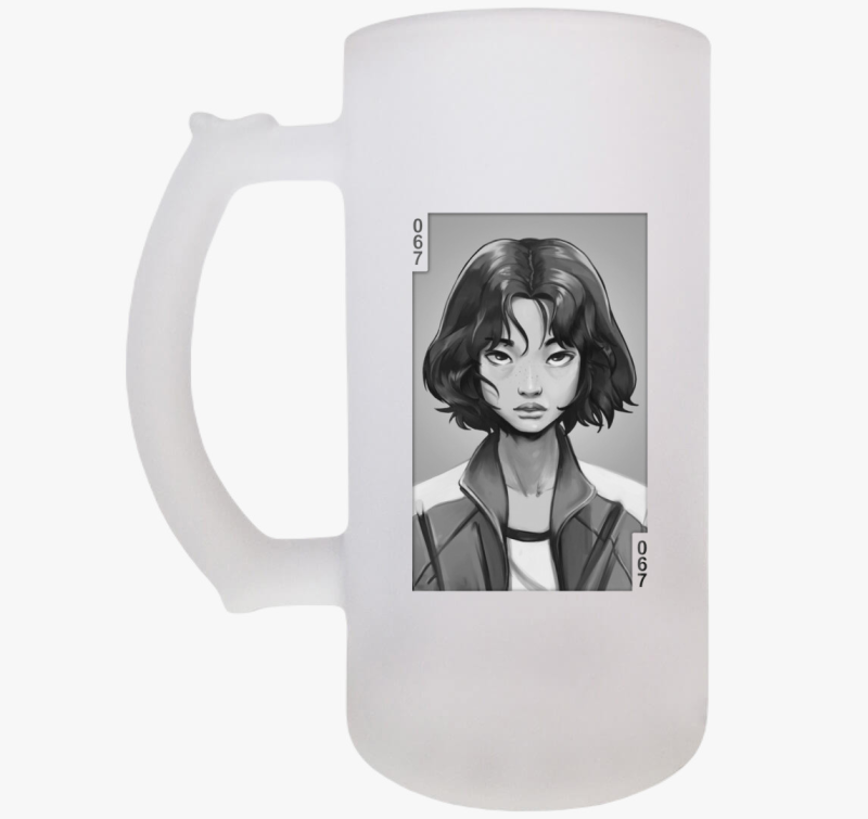 Squid Game - Kang Sae-Byeok art söröskorsó