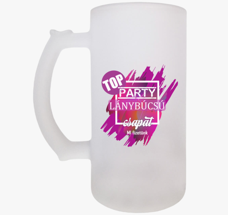 TOP Leánybúcsús Csapat söröskorsó