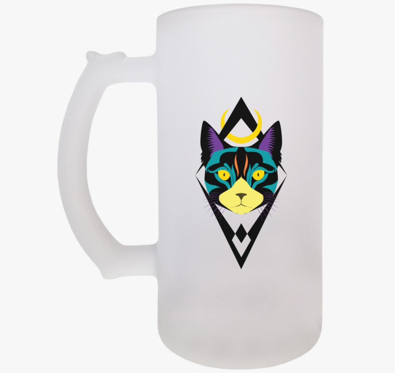 Menő macskás söröskorsó