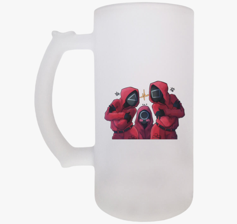 Squid Game őrök söröskorsó