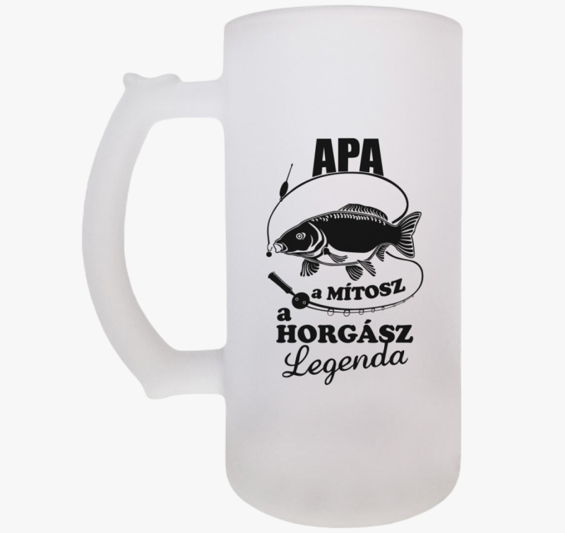 Apa a horgász legenda söröskorsó