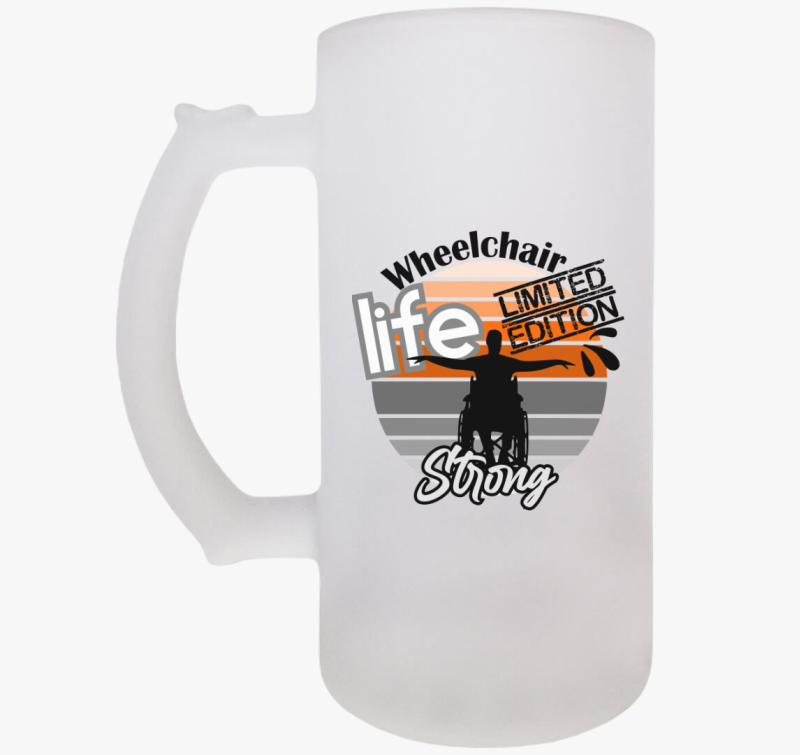 Kerekesszékes söröskorsó