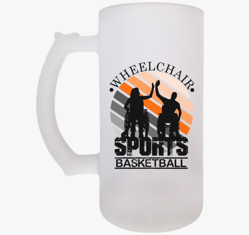 Kerekesszékben sport basketball söröskorsó
