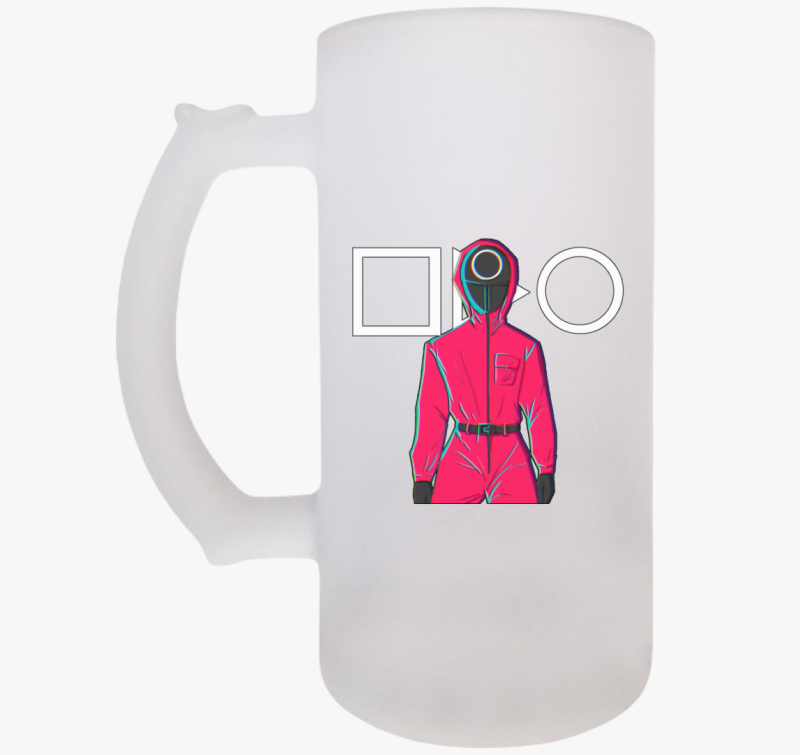 Squid Game őr art söröskorsó