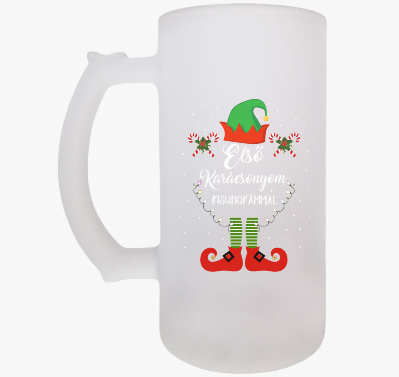 Első Karácsonyom kisunokámmal söröskorsó