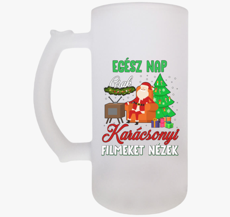 Karácsonyi filmeket nézek söröskorsó