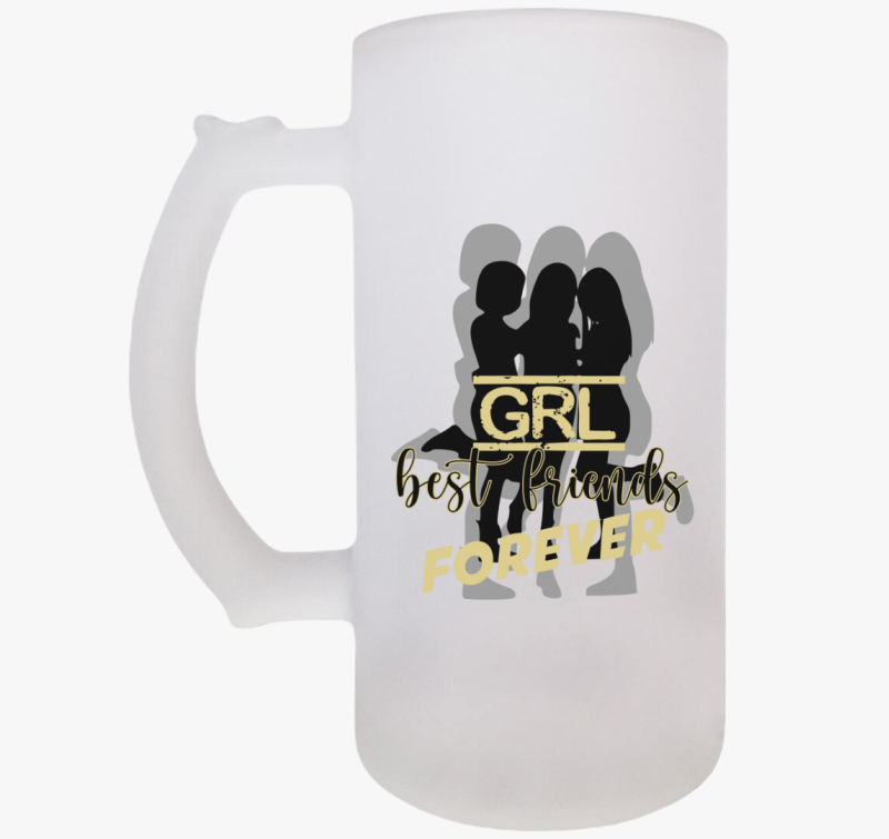 Lány barátos söröskorsó