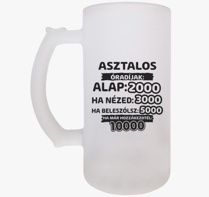 Asztalos óradíjak munka söröskorsó