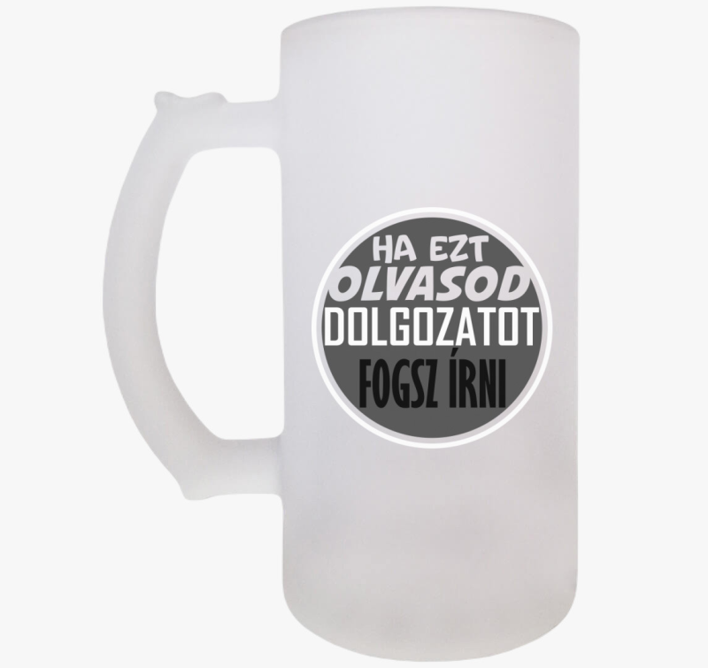 Dolgozat írós söröskorsó