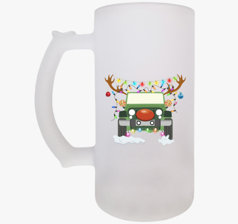 Jeep rénszarvas söröskorsó