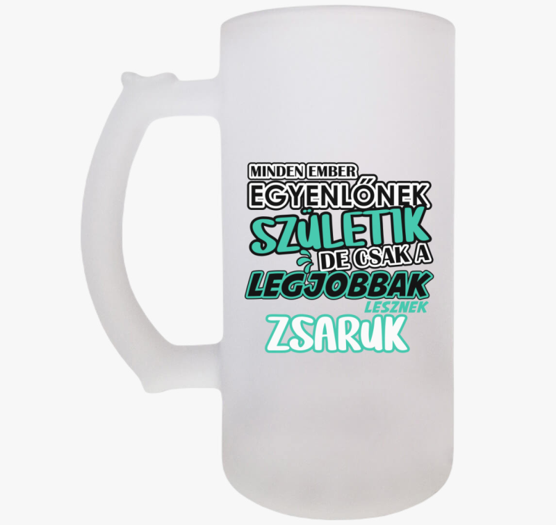 Egyenlőnek születik zsaru söröskorsó