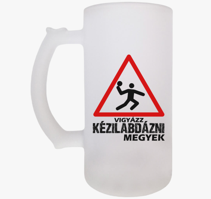 Vigyázz kézilabdázni megyek söröskorsó