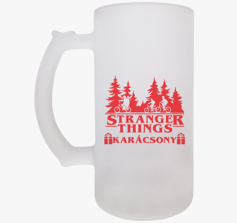 Stranger Things karácsony söröskorsó
