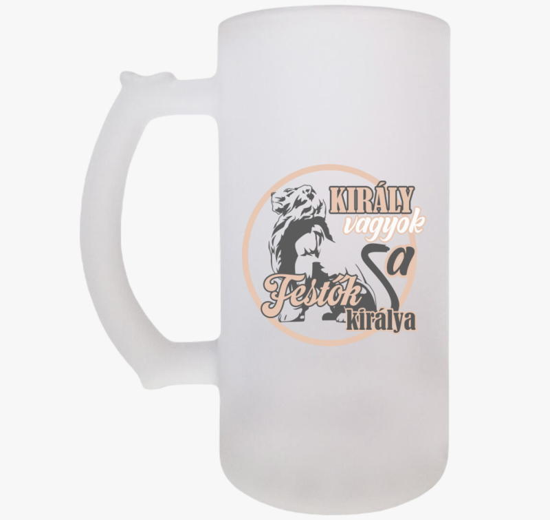 Király vagyok festő söröskorsó